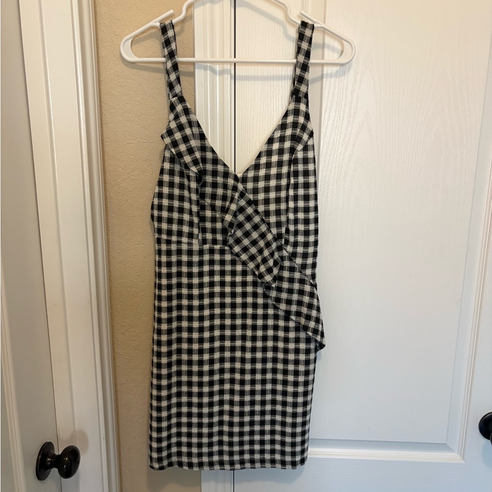 Black and White Checkered Dress
